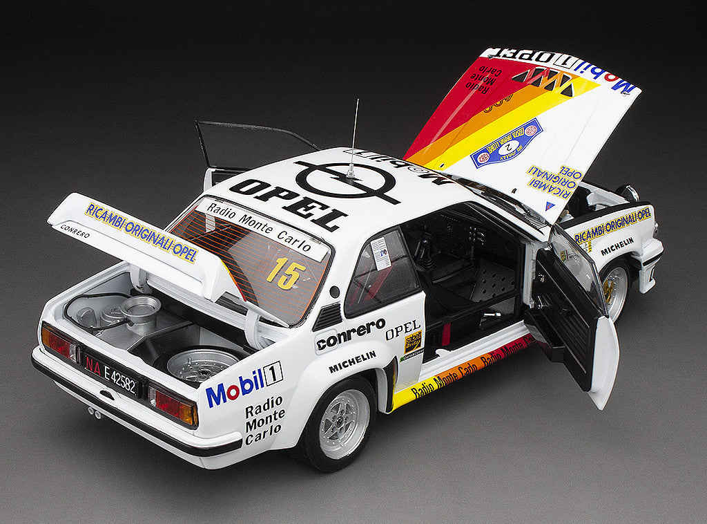 Opel Ascona 400 model car - #2 "Tony" A.Fassina/"Rudy" R.Dalpozzo - Winner Rally Costa Brava 1982 1:18 SunStar