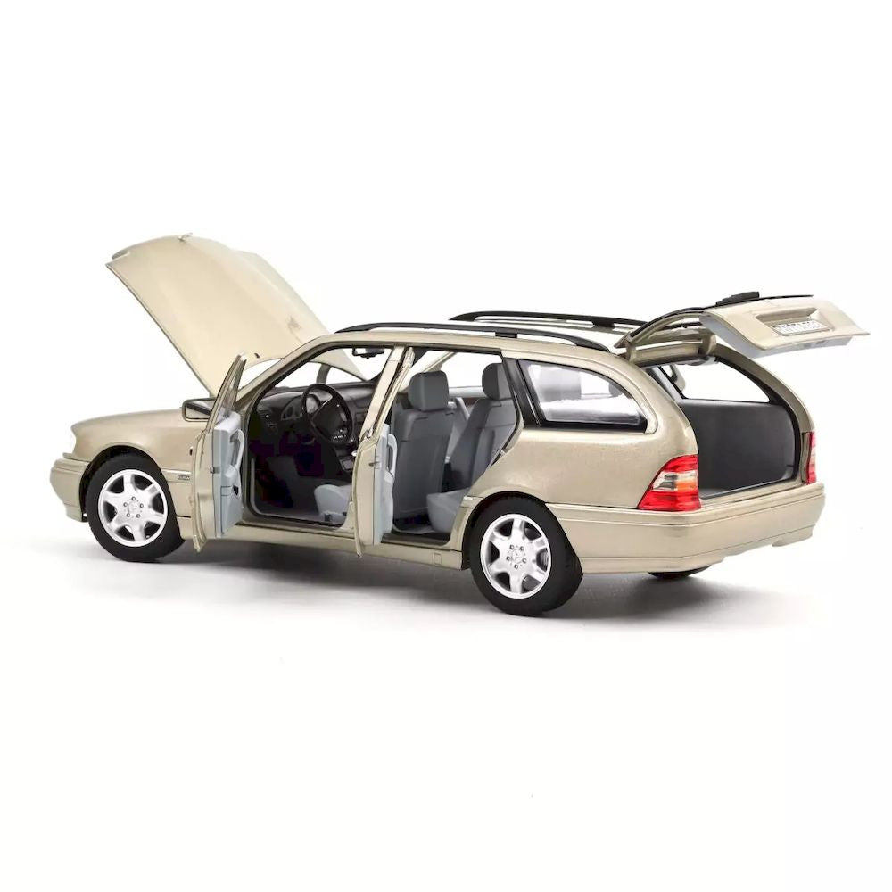 Macheta auto Mercedes-Benz C-Class T-Model, Smoke silver, 1997 1:18 Norev