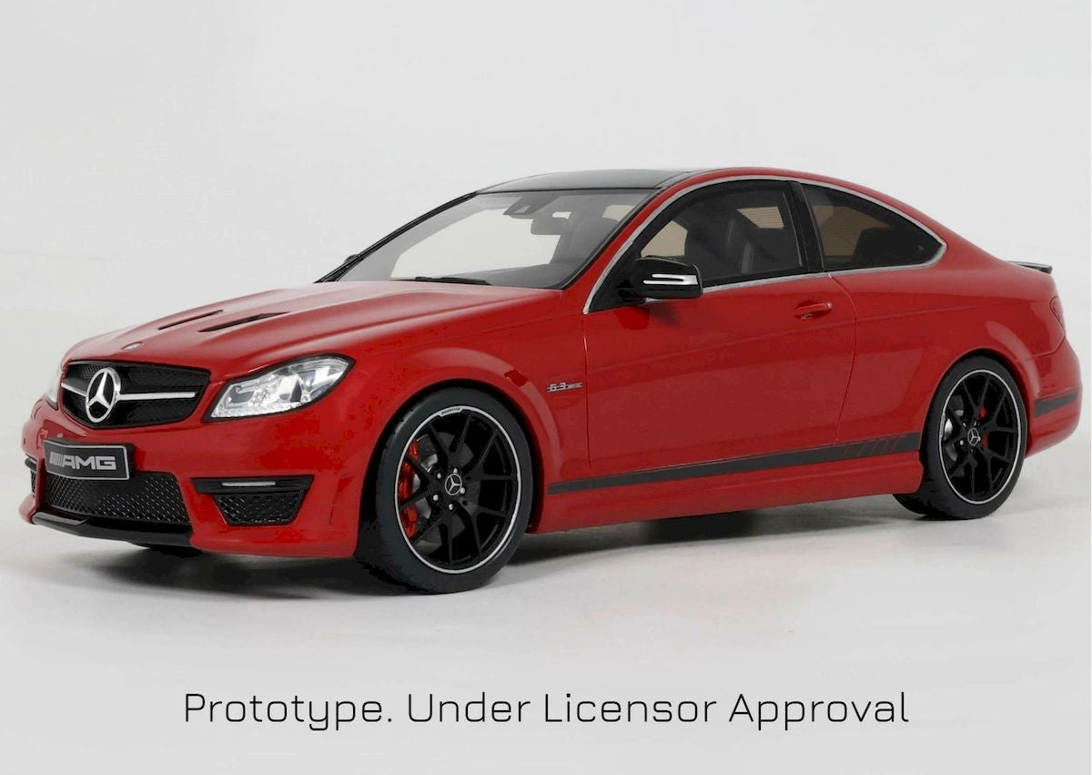 Macheta auto Mercedes-Benz C63 AMG Edition 507 Red 2014 1:18 GT Spirit