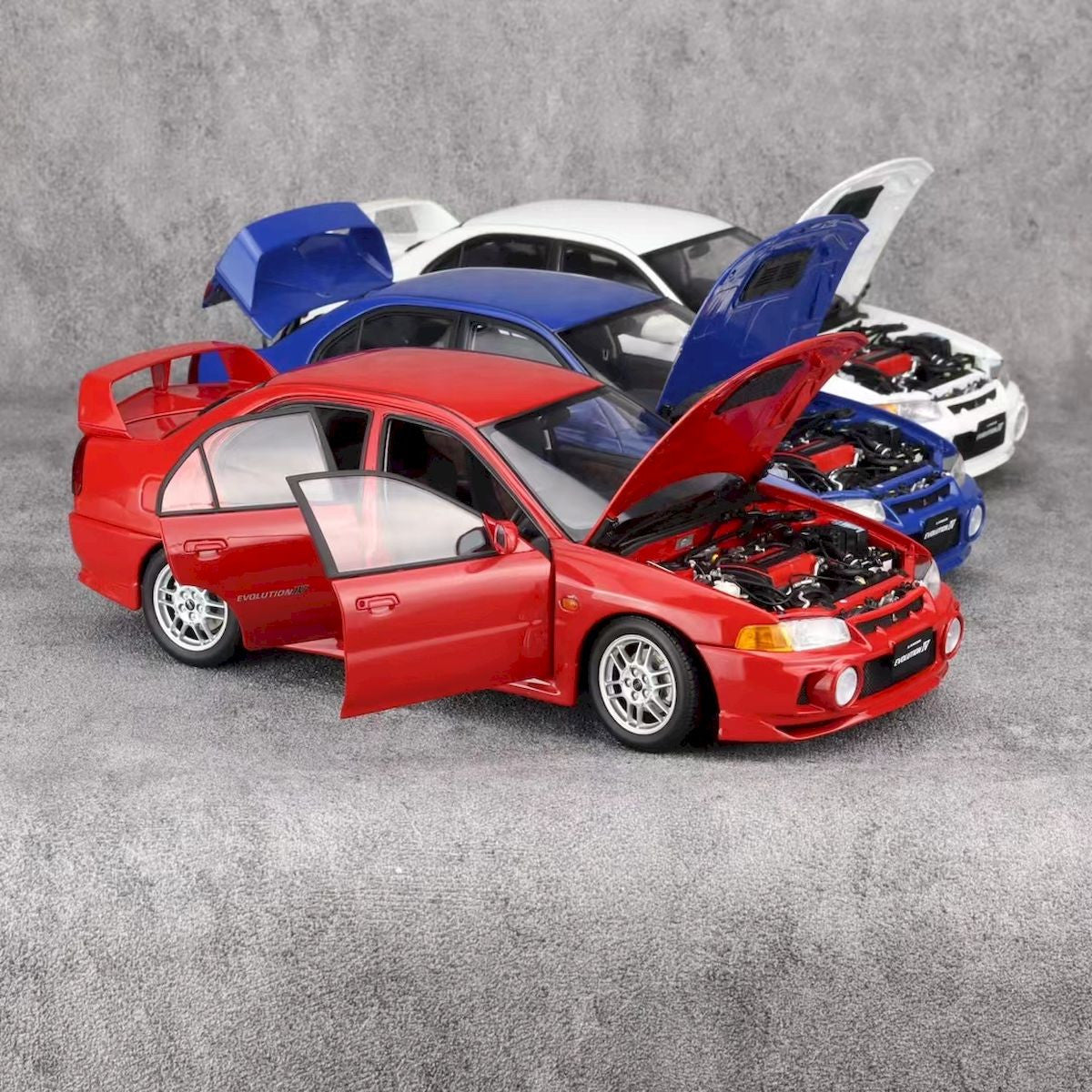 Macheta auto Mitsubishi Lancer Evolution IV, Palma Red, 1999 - Limited Edition 499 pcs. - Motorhelix