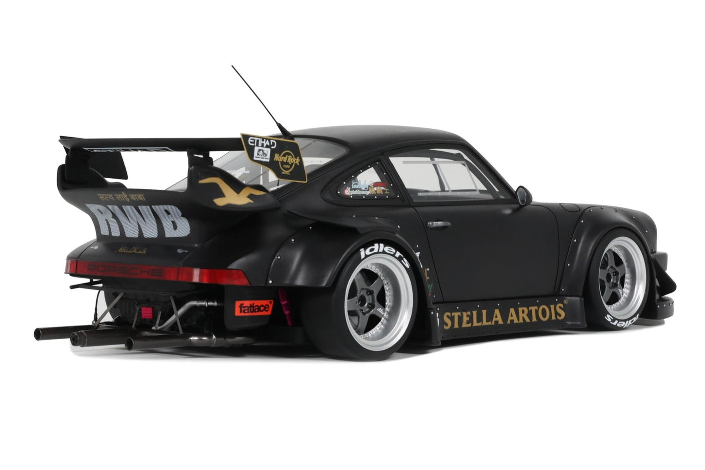Macheta auto Porsche 911 964 RWB Bodykit Stella Artois Black 2010 1:18 GT Spirit