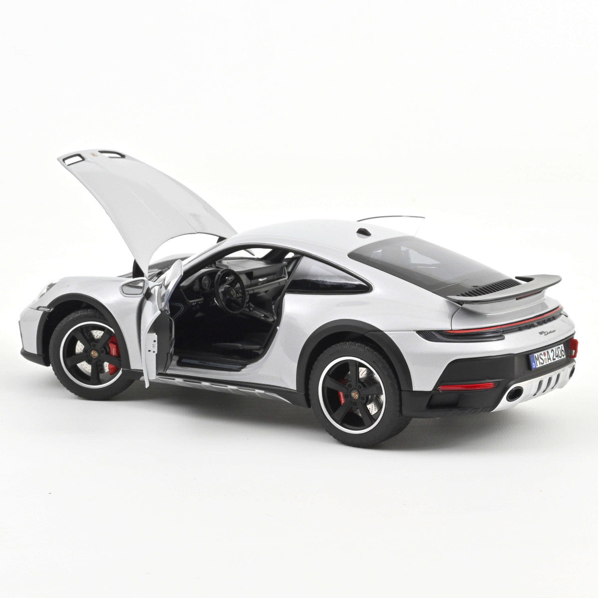 Porsche 911 Dakar 2023 Ice Grey Metallic 1:18 Norev model car