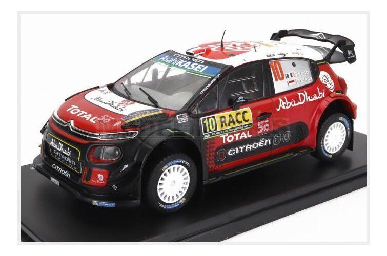Macheta auto CITROEN - C3 WRC ABU DHABI N 10 WINNER RALLY CATALUNYA S. Loeb 1:24 Hachette