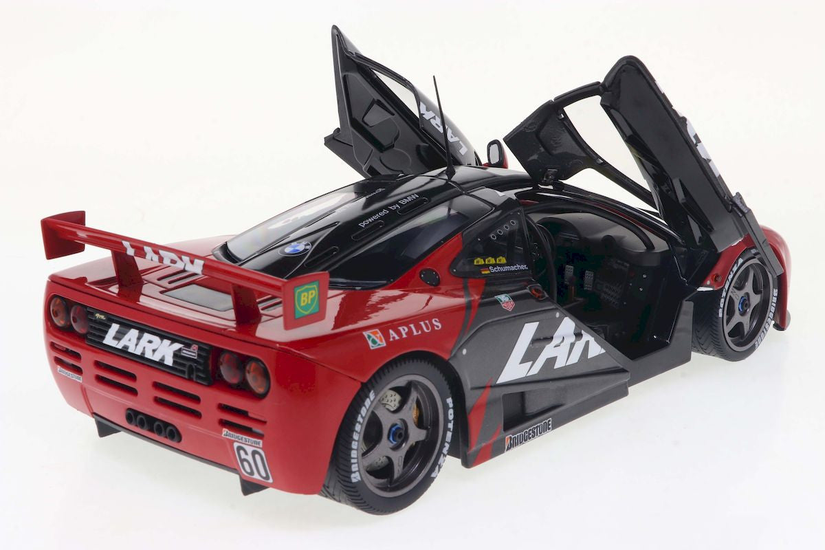 Model car MCLAREN F1 GTR SHORT TAIL RED #60 N.HATTORI / R.SCHUMACHER JGTC 1996 1:18 Solido
