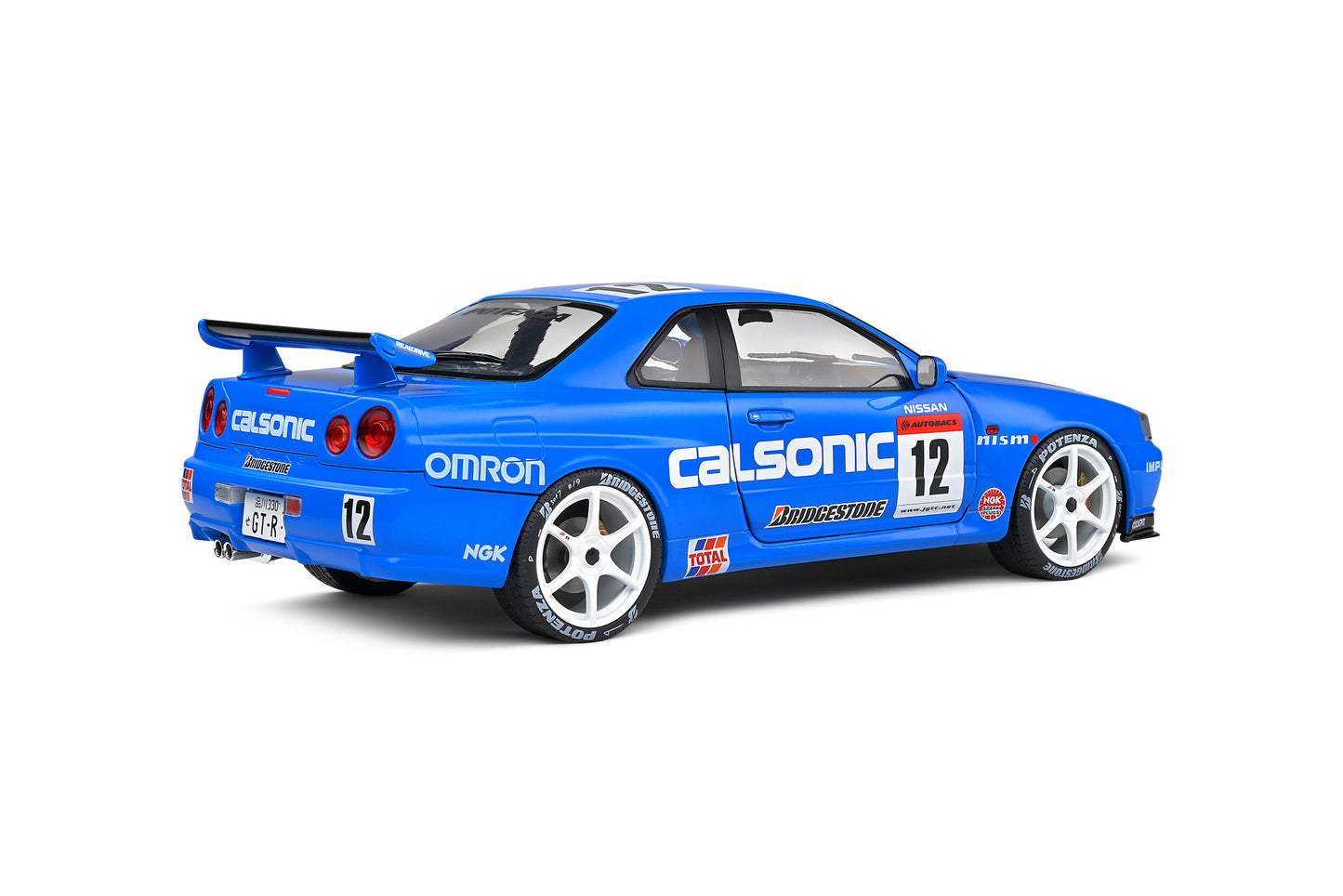 Macheta auto Nissan GT-R (R34) Streetfighter Calsonic Tribute (2000) 1:18 Solido