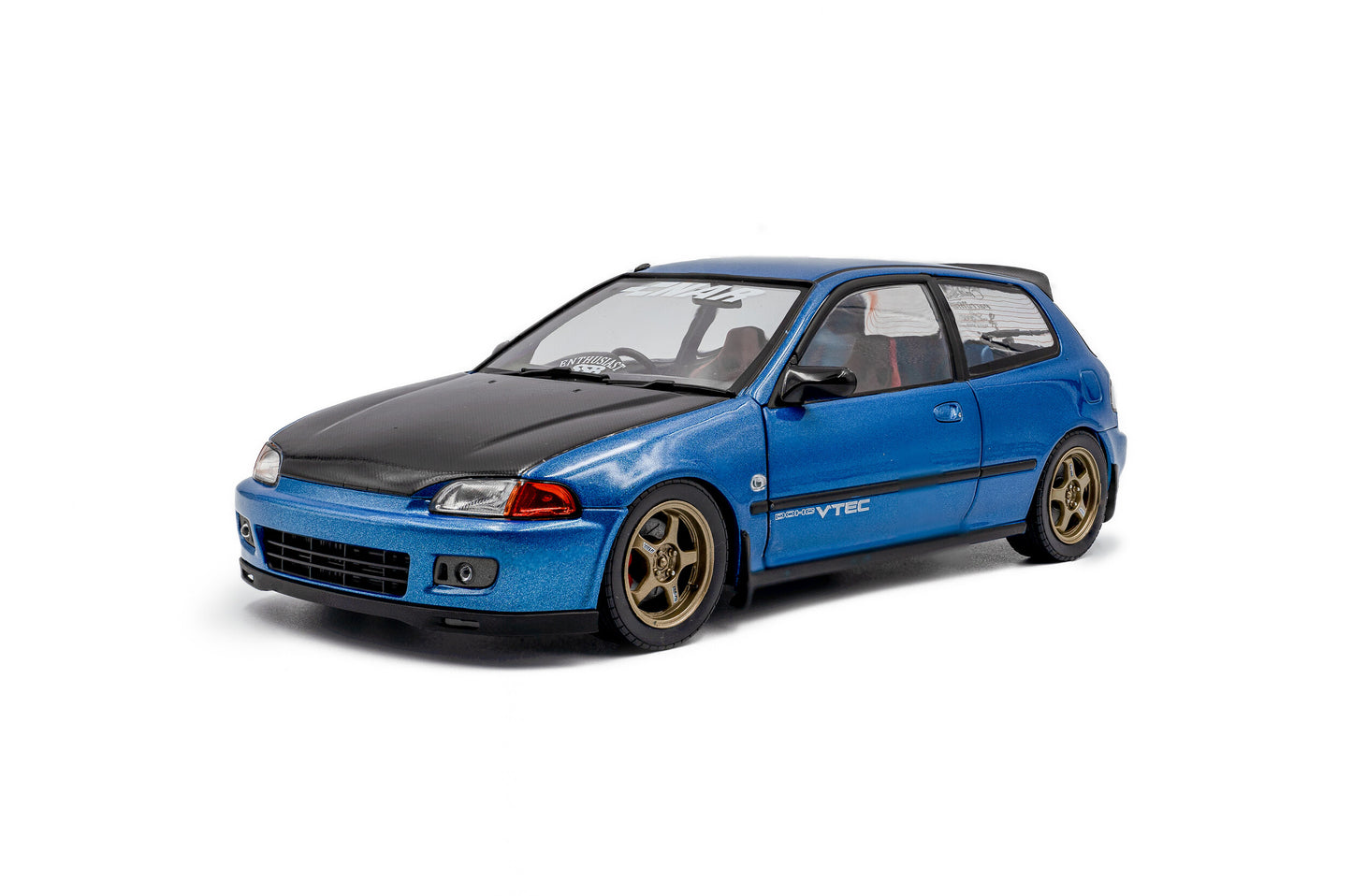 Macheta auto Honda Civic (EG6) SOLIDO WORKS – COBALT BLUE PEARL – 1991 1:18 Solido
