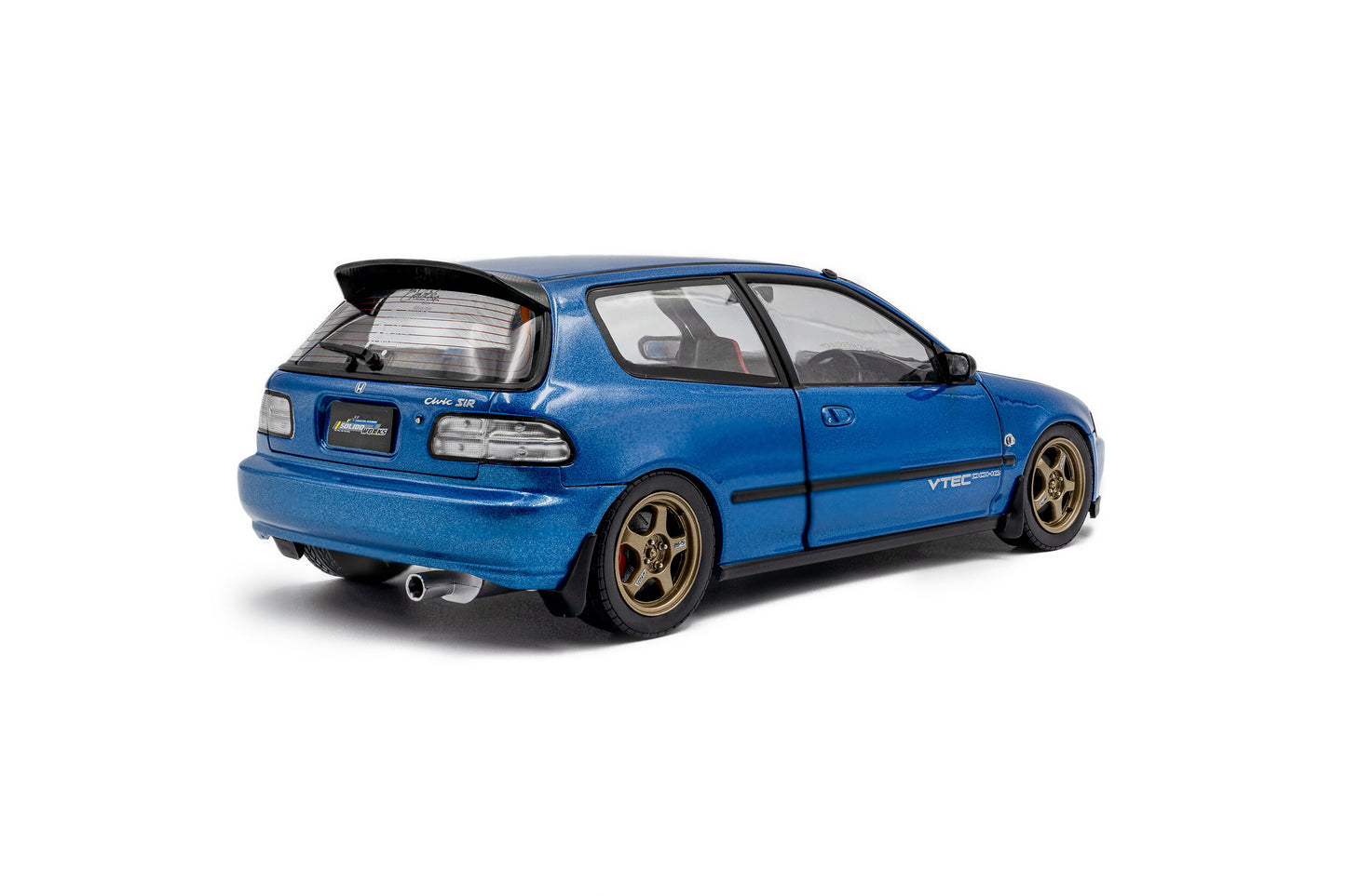 Macheta auto Honda Civic (EG6) SOLIDO WORKS – COBALT BLUE PEARL – 1991 1:18 Solido