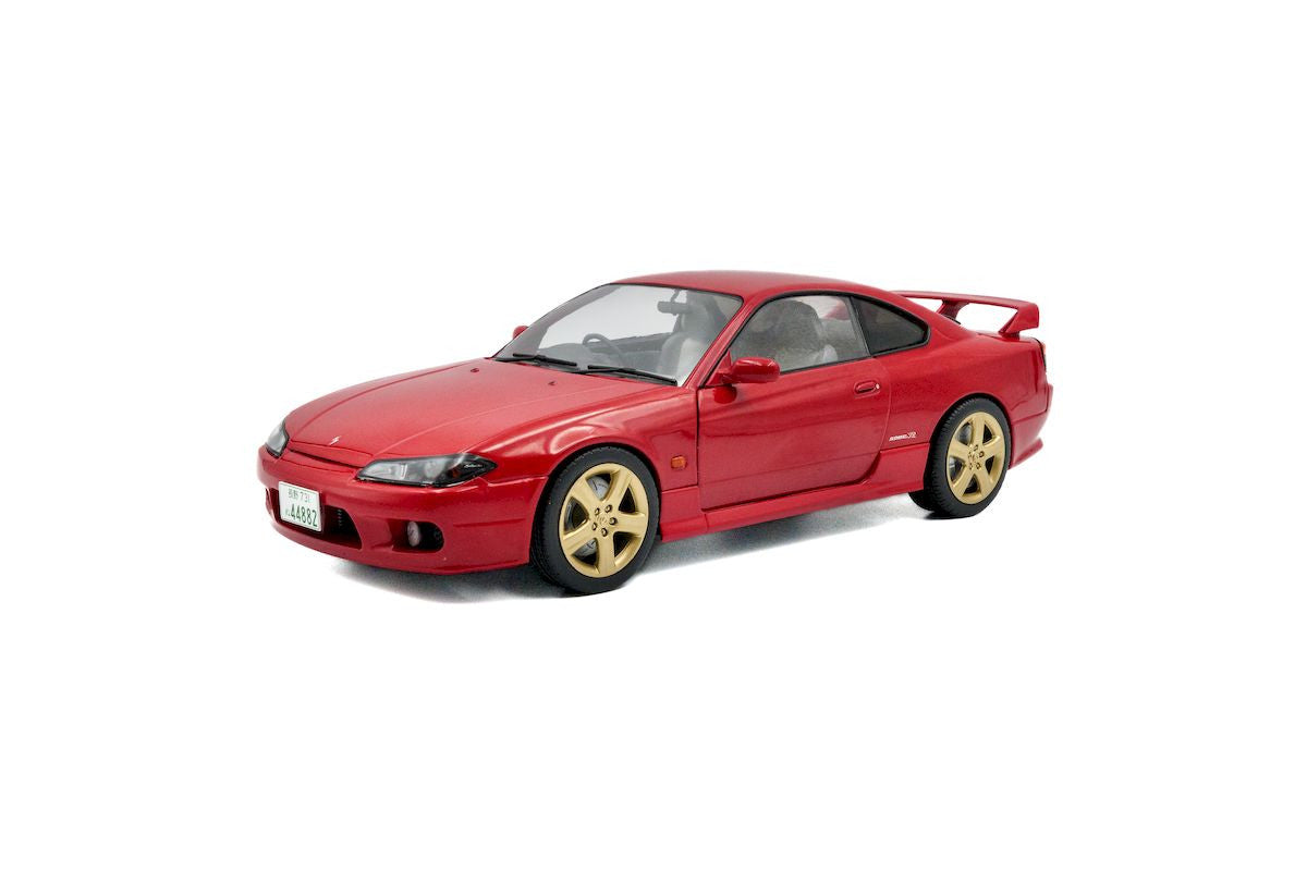 Macheta auto Nissan Silvia S15 Spec-R Aero Flame Red 1999 1:18 Solido