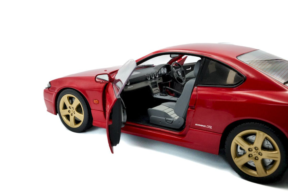 Macheta auto Nissan Silvia S15 Spec-R Aero Flame Red 1999 1:18 Solido