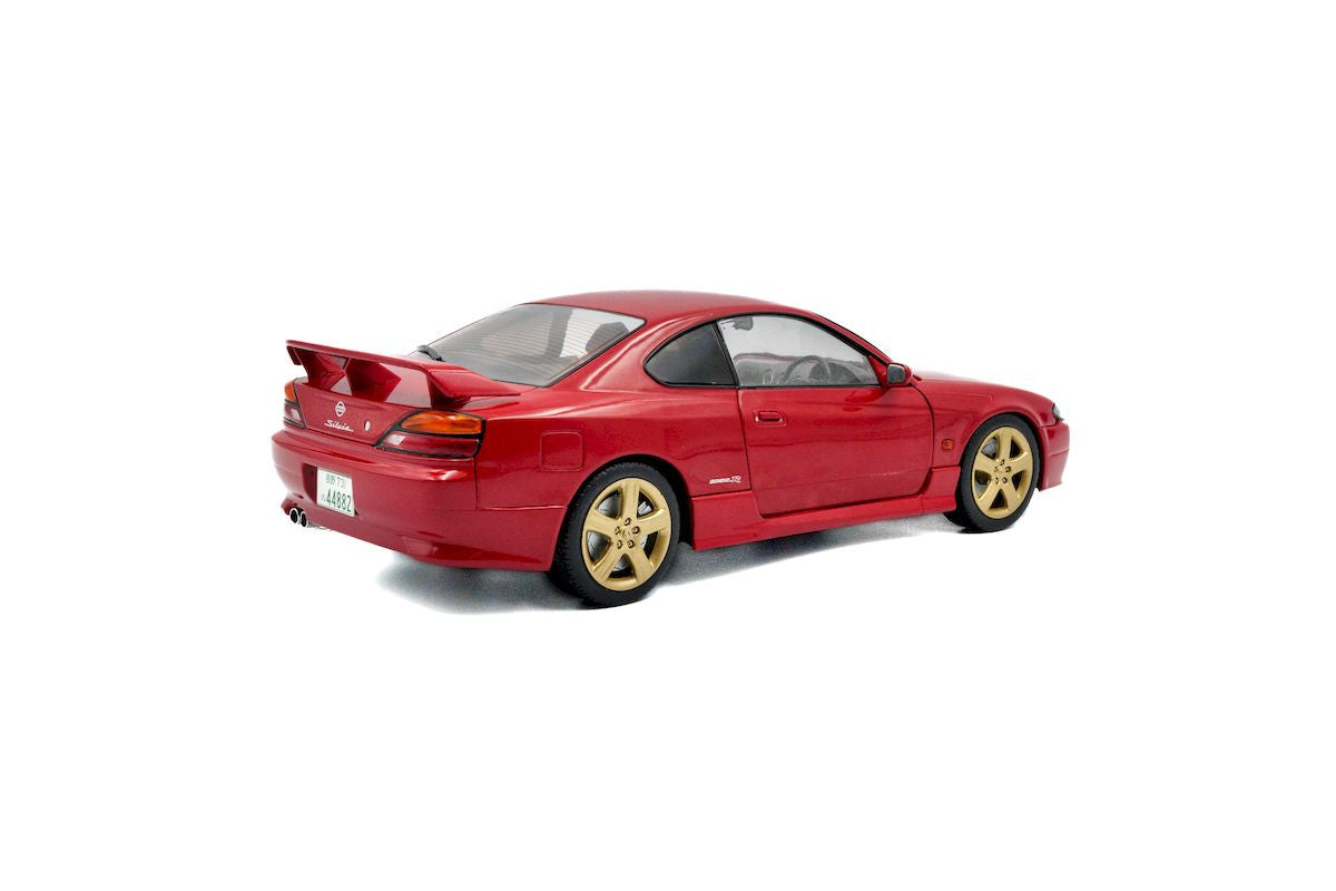 Macheta auto Nissan Silvia S15 Spec-R Aero Flame Red 1999 1:18 Solido