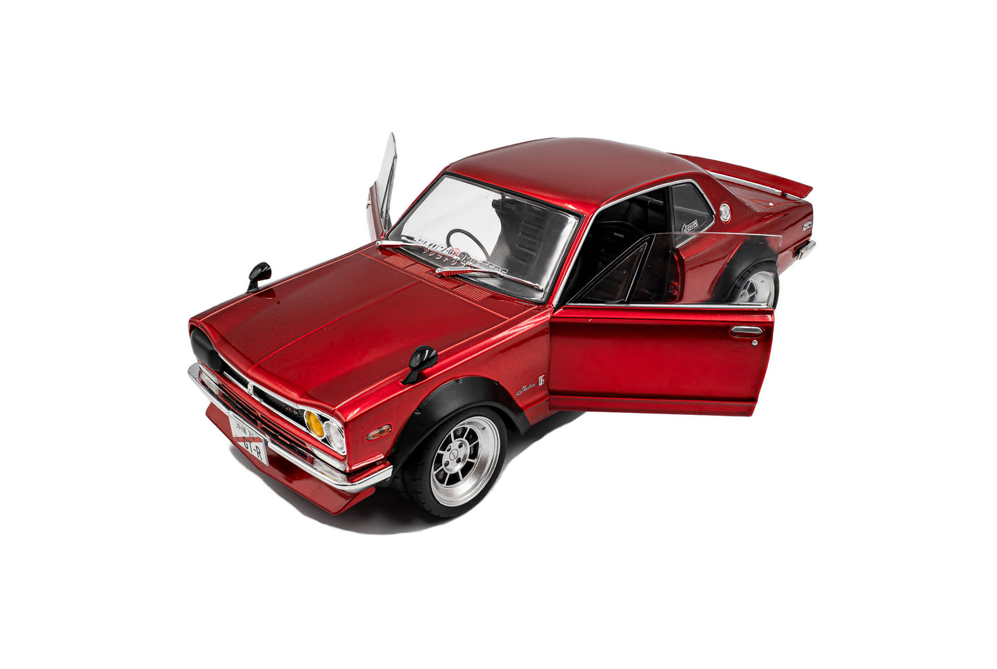 Macheta auto Nissan Skyline (C10) Hakosuka SOLIDO WORKS – Red Metallic – 1970 1:18 Solido