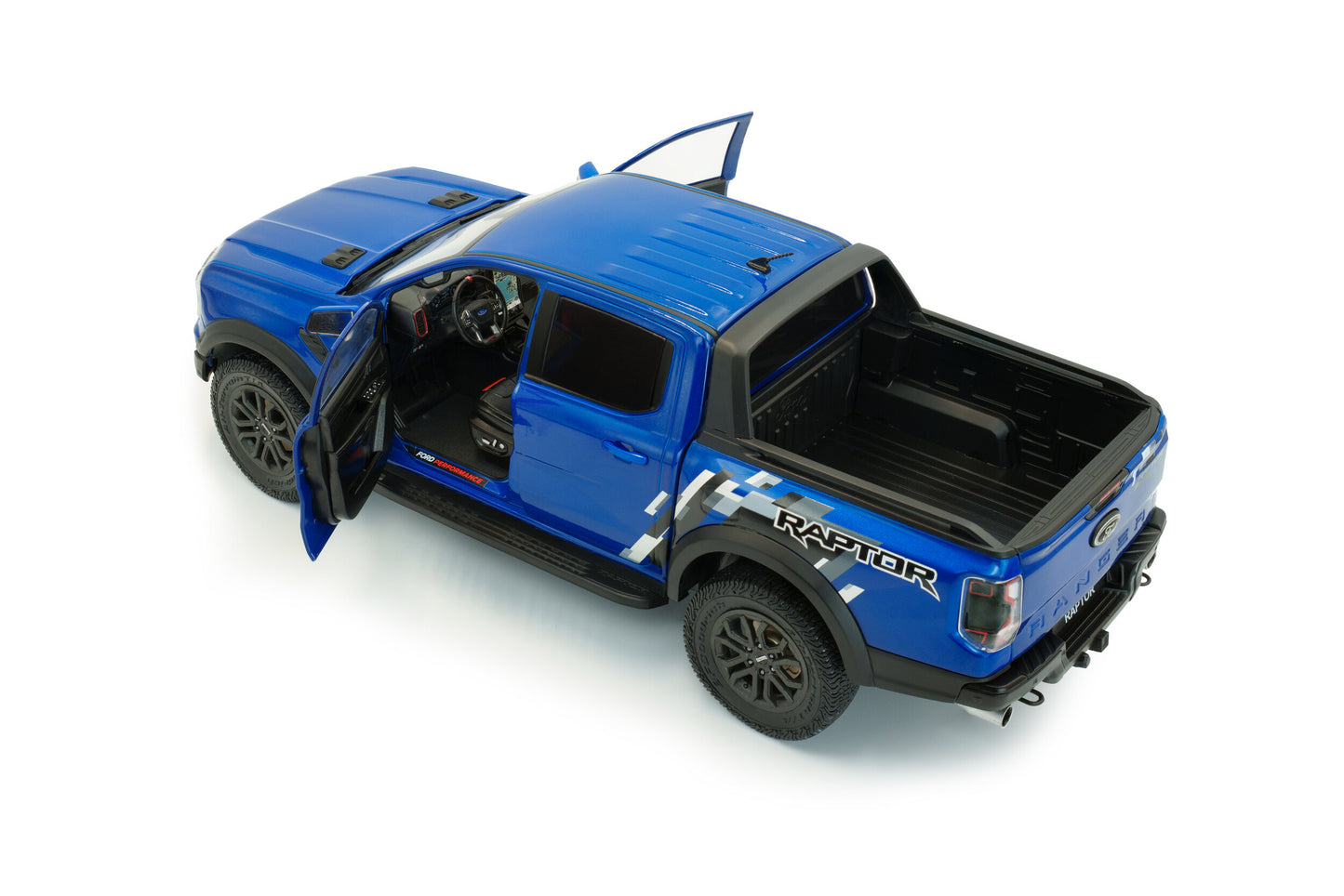 *Precomanda Macheta auto Ford Ranger Raptor – Blue Lightning – 2024 1:18 Solido