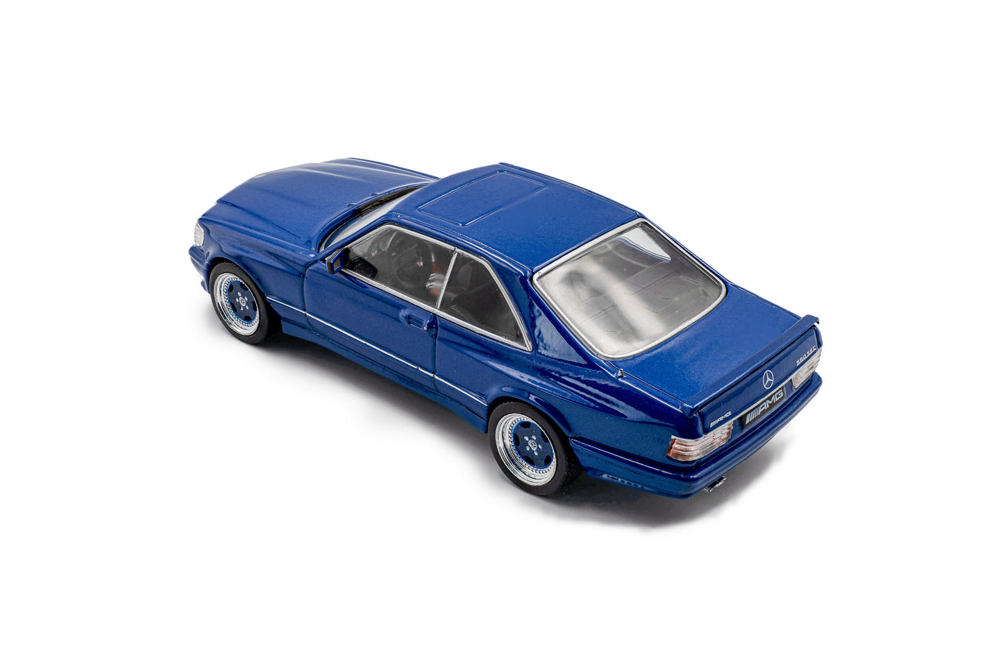 *Precomanda Macheta auto Mercedes-Benz 560 SEC AMG Widebody – Linarite Blue Pearl – 1990 1:43 Solido