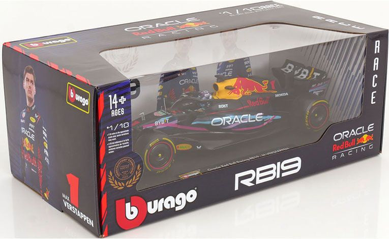 Macheta auto Red Bull Racing RB19 Miami F1 GP 2023 Max Verstappen 1:18 Bburago