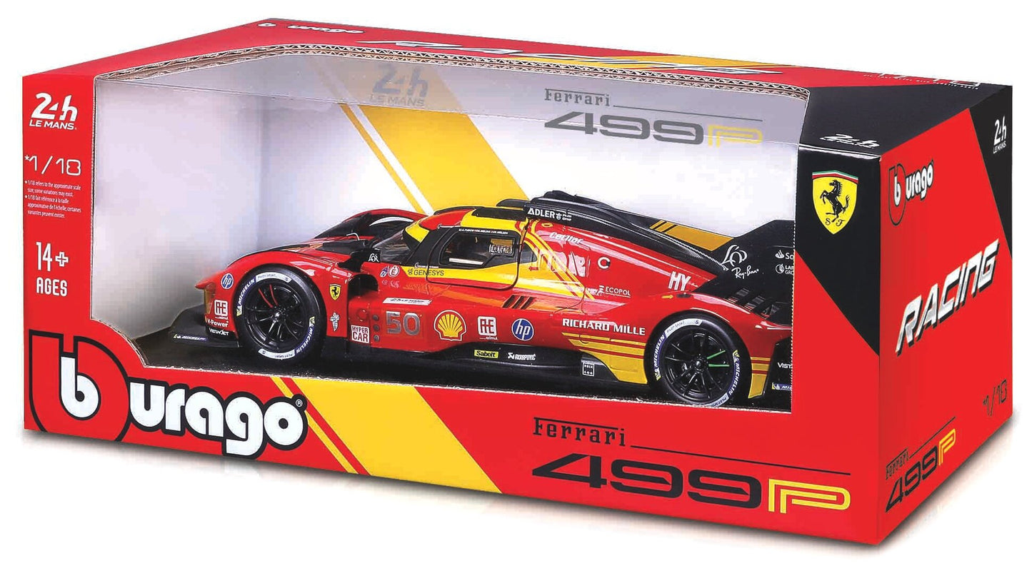 Model car Ferrari 499P Sieger 24 Le Mans Fahrer: Guidi/Calado/Giovinazzi (2023) 1:18 BBurago