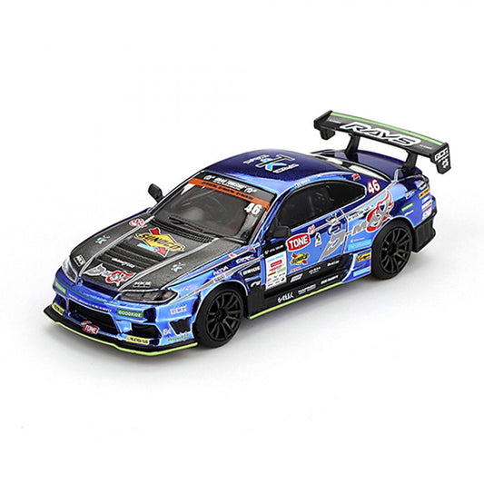 Macheta auto Nissan Silvia S15 D-MAX #46 D-MAX Racing 2023 D1 Grand Prix D1 1:64 MIniGT