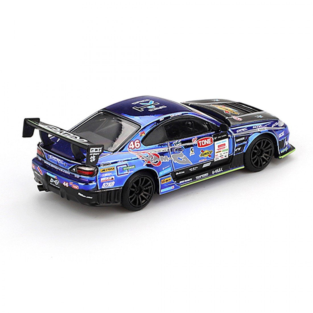 Macheta auto Nissan Silvia S15 D-MAX #46 D-MAX Racing 2023 D1 Grand Prix D1 1:64 MIniGT