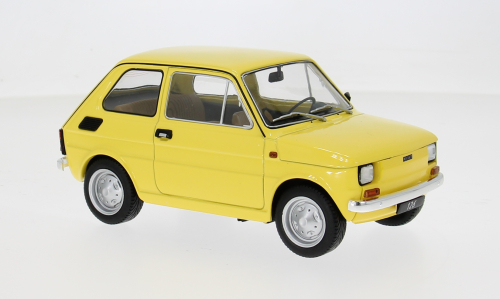 Macheta auto Fiat 126, galben, 1972 1:18 MCG