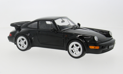 Macheta auto Porsche 964 Turbo negru 1:18 Welly
