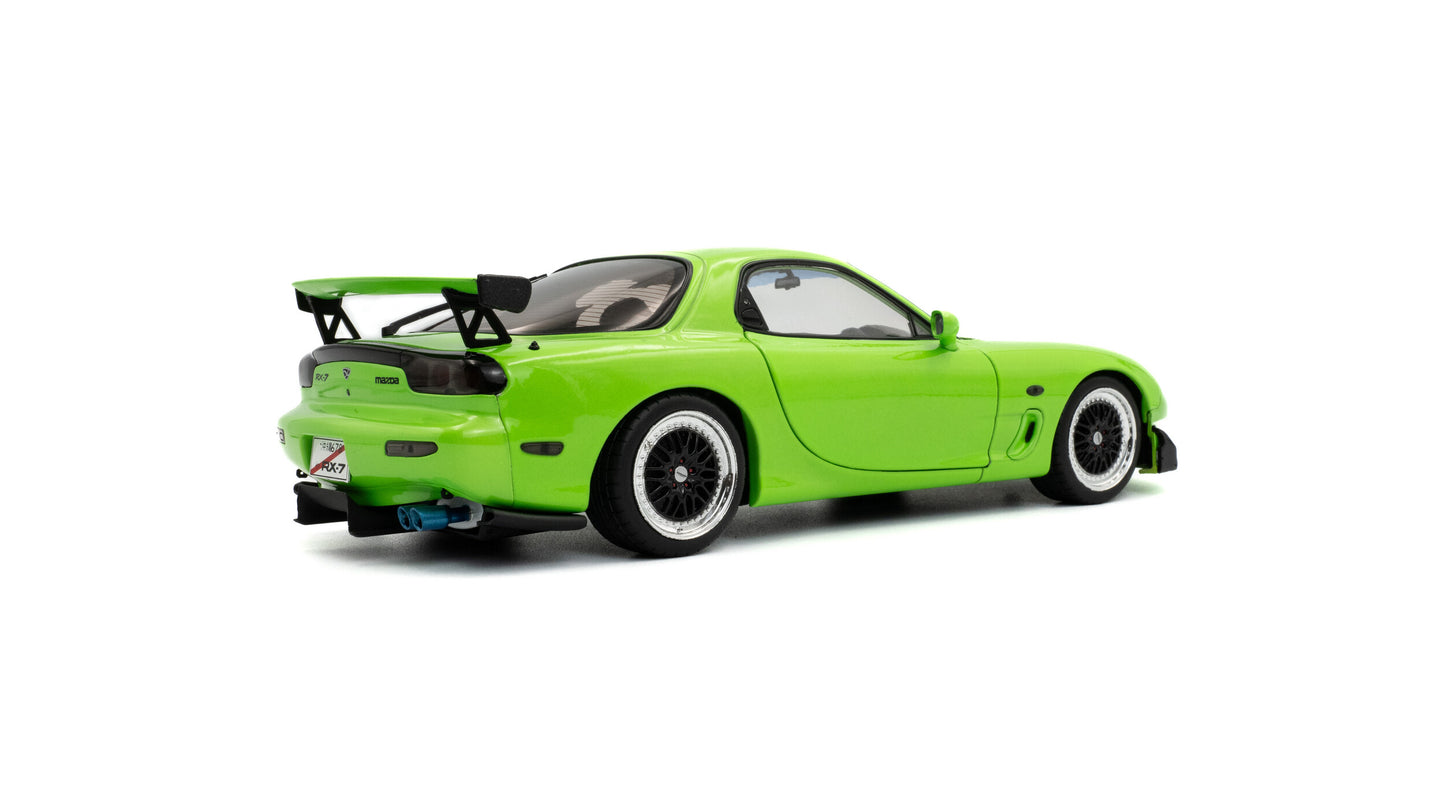 Macheta auto Mazda RX7 FD3RS SOLIDO WORKS – NEON GREEN – 1999 1:18 Solido