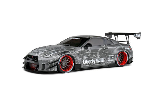 Macheta auto Nissan GT-R (R35) W/ Liberty Walk Body Kit 2.0  (2020) 1:18 Solido