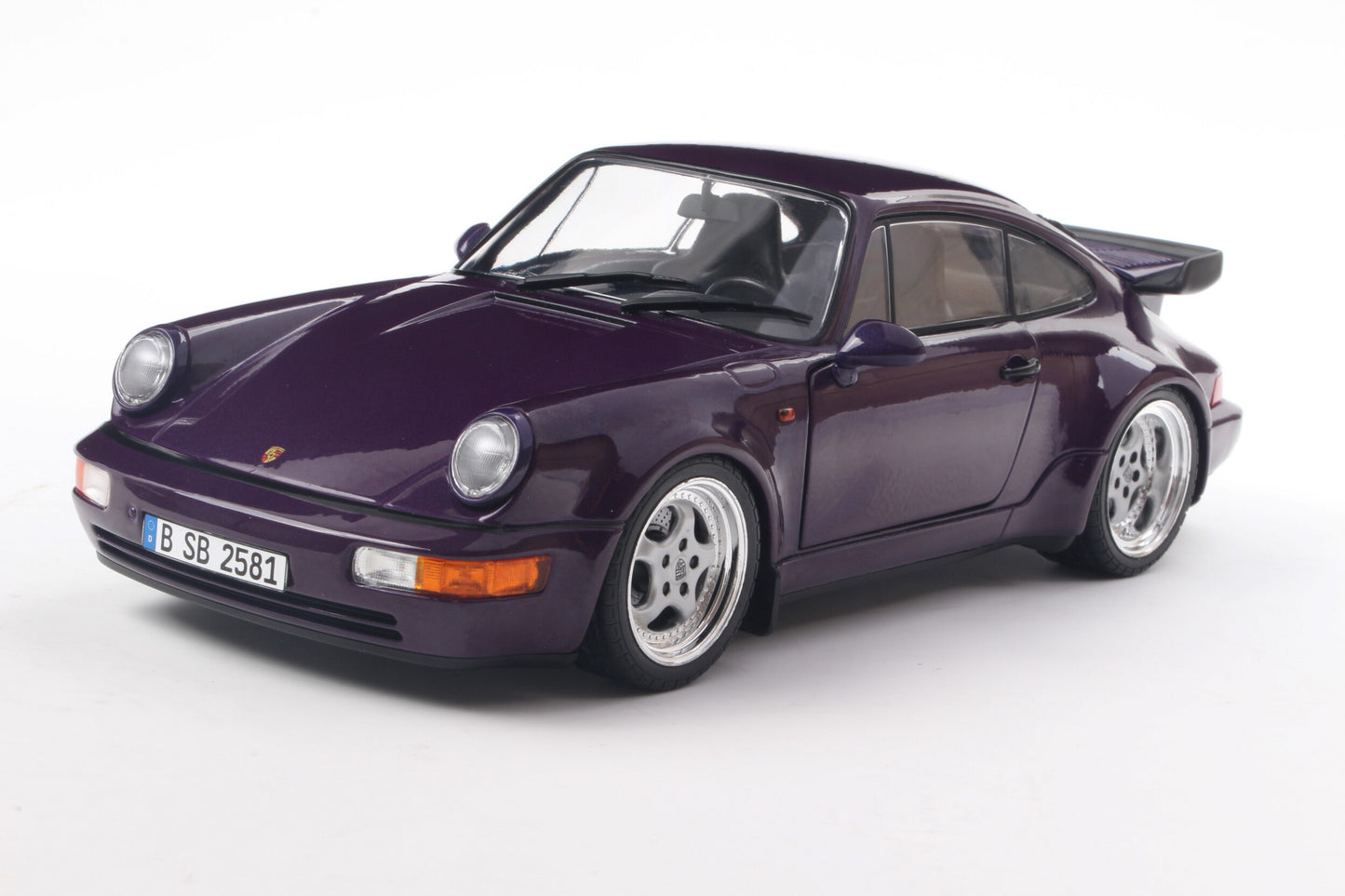 Porsche 911 (964) Turbo – Violet Blue Metallic – 1990 1:18 Solido