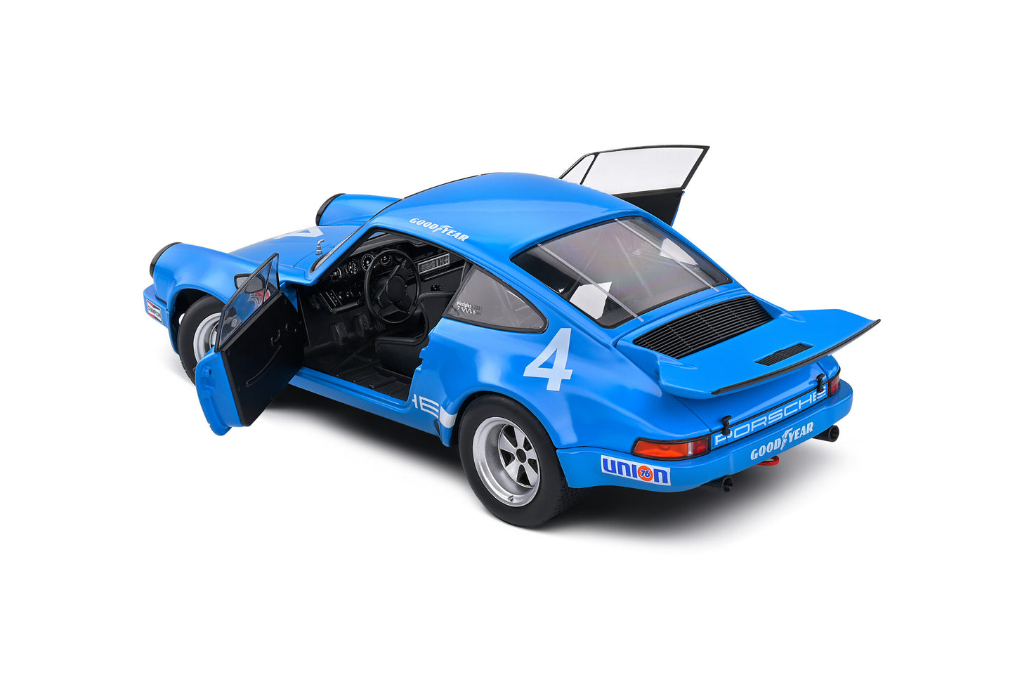 Macheta auto Porsche 911 IROC – IROC Riverside – 1974 – #4 Follmer 1:18 Solido