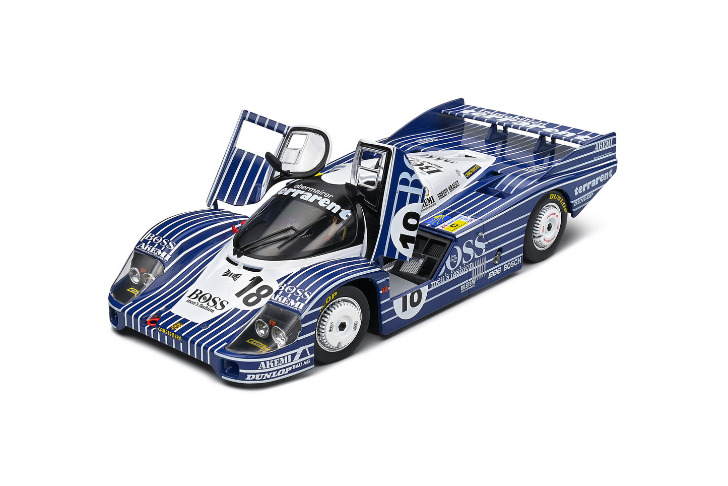 Macheta auto Porsche 956LH – 24H Le Mans – 1983 – #18 Laessig/Plankerhorn/Wilson 1:18 Solido