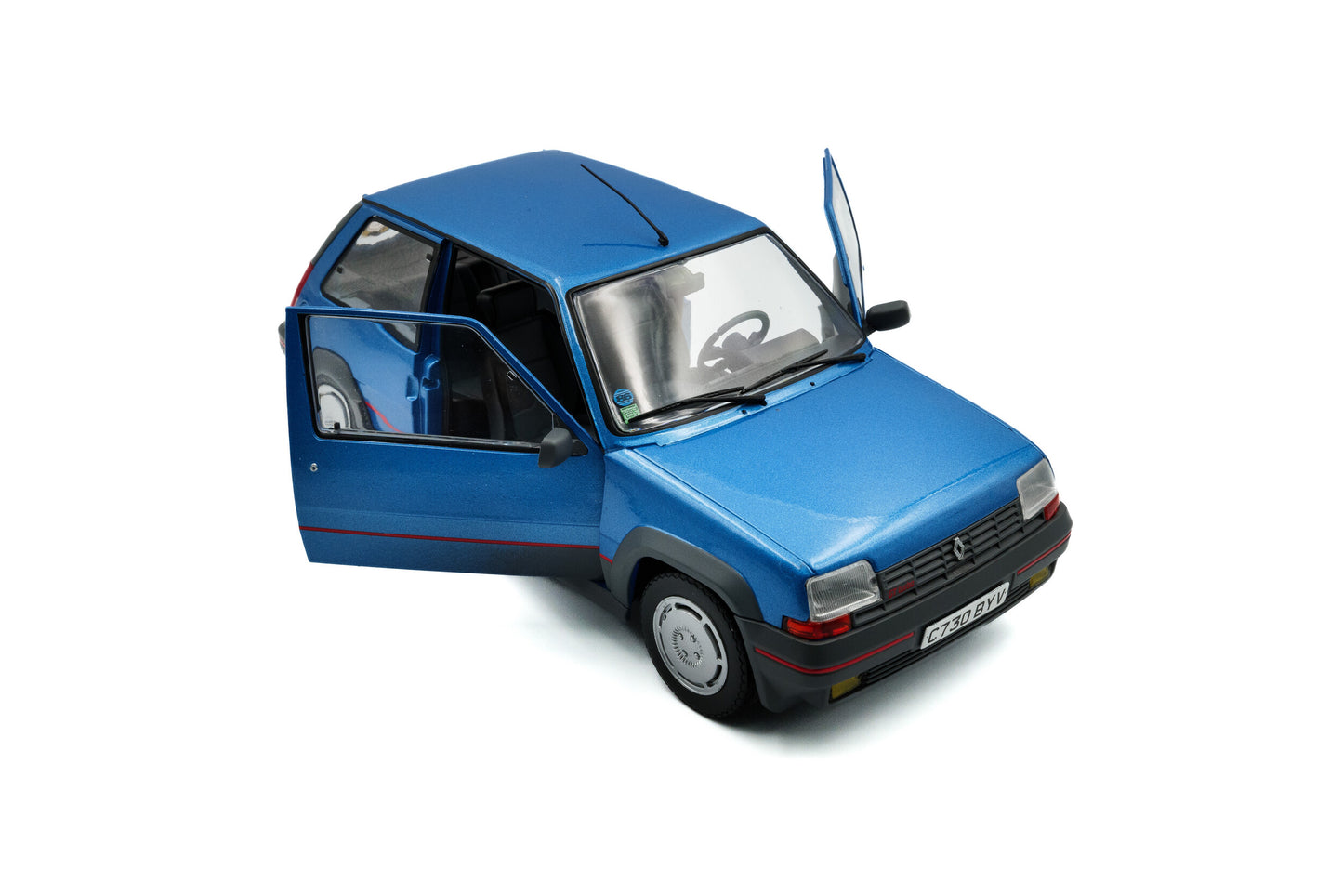 Macheta auto Renault 5 GT TURBO MK1 – Bleu Alpine – 1985 1:18 Solido
