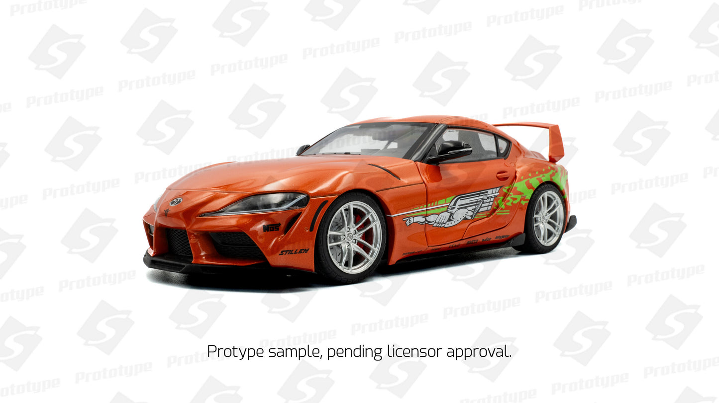 Macheta auto Toyota Supra GR Tribute, Orange, 2024 1:18 Solido