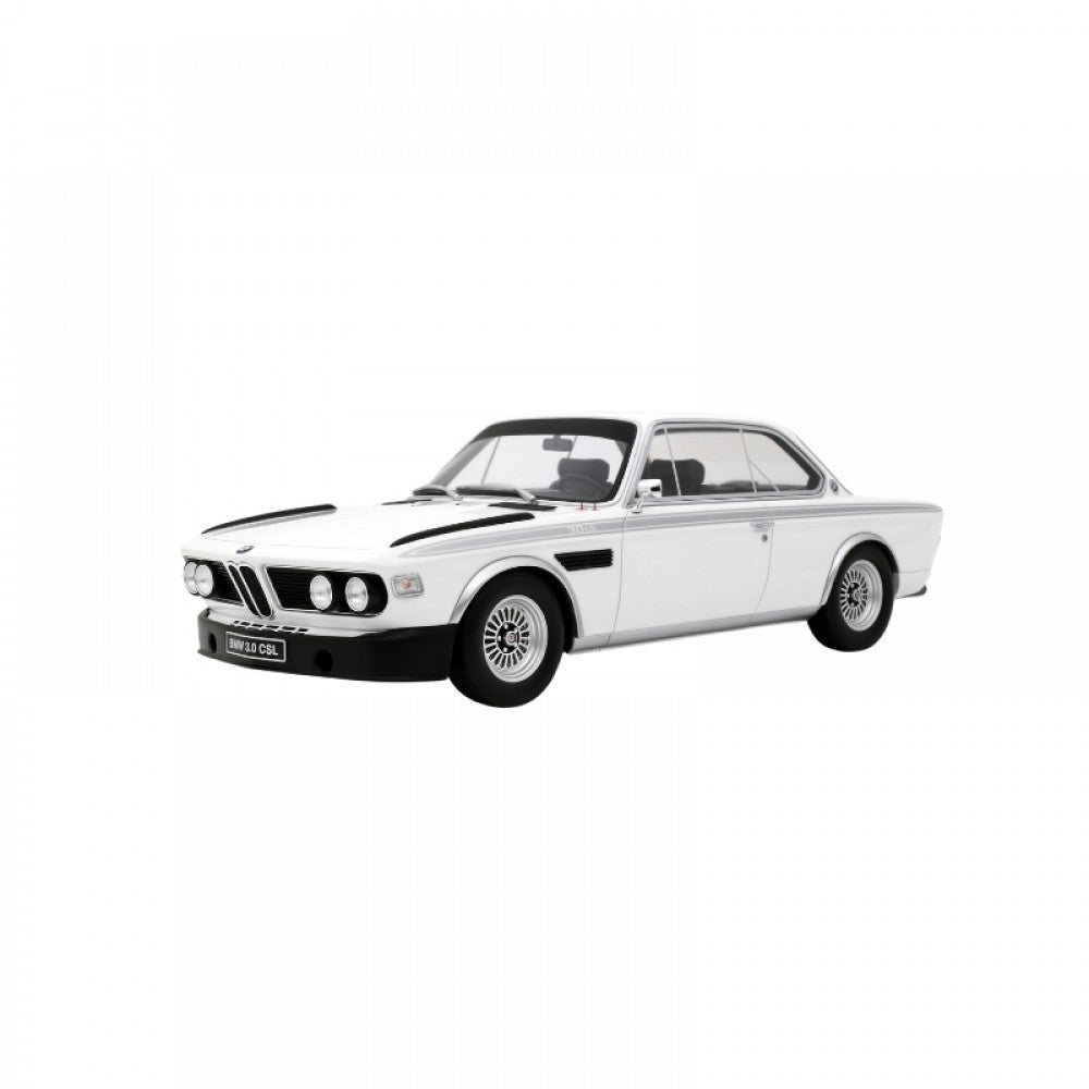 Macheta auto  BMW 3.0 CSL, Chamonix white, 1972 1:18 Otto Mobile