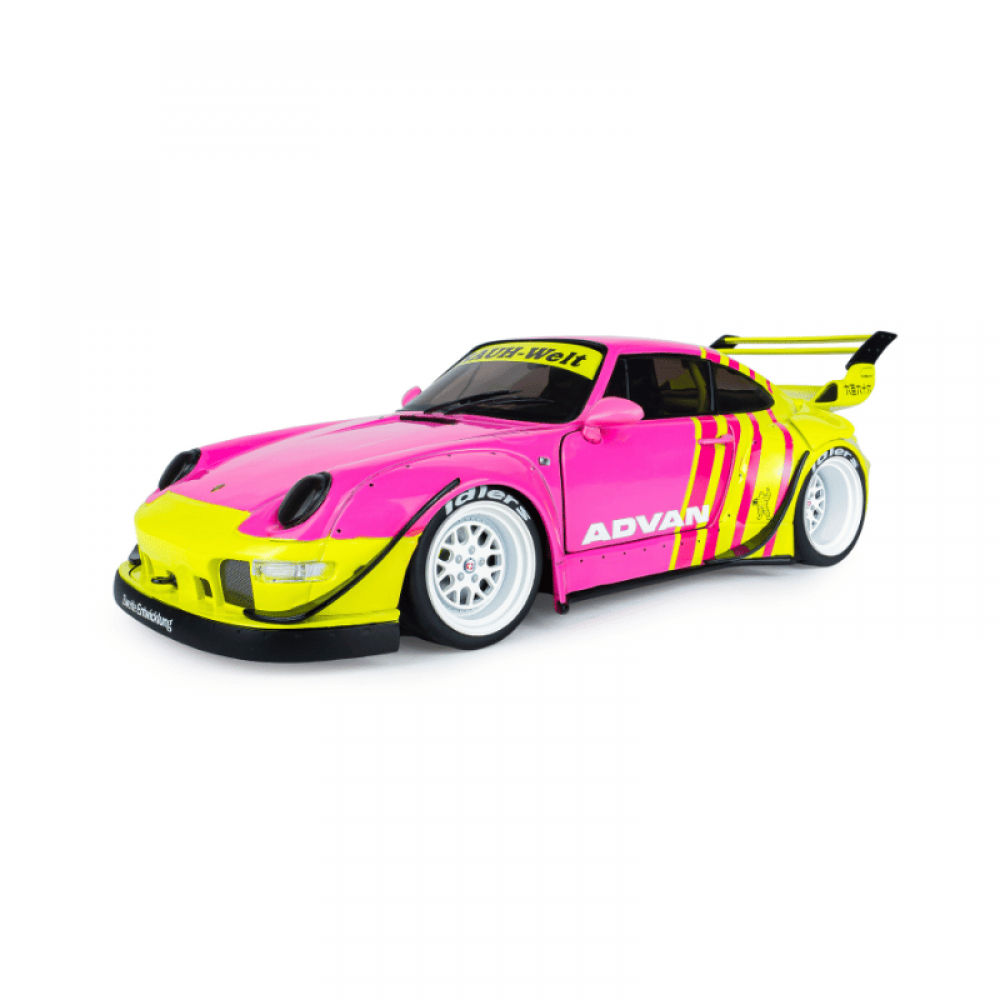Macheta auto Porsche RWB BodyKit Pink 2024 1:18 Solido Precomanda