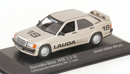 Mercedes 190E 2.3-16 Opening Race Lauda 1984 model car 1:43 Minichamps