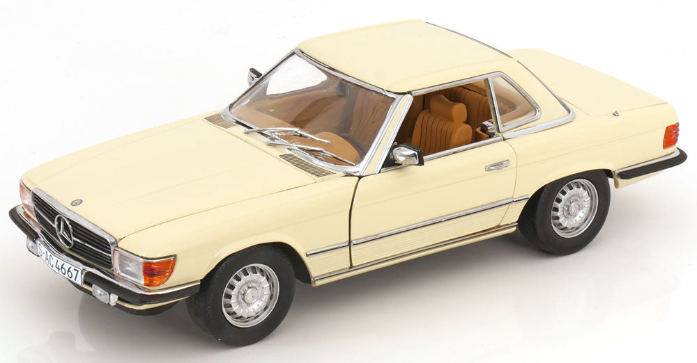 Macheta auto Mercedes 350 SL R107 Hardtop 1977 1:18 SunStar