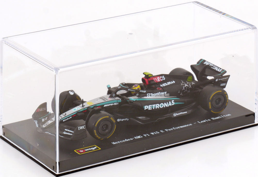 Macheta auto Mercedes Benz AMG W15 #44 LEWIS HAMILTON 2024 1:43 Bburago Signature