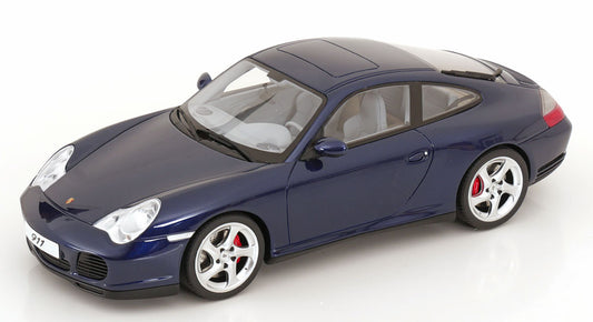 Porsche 911 (996.2) Carrera 4S, Dark Blue, 2002 1:18 GT Spirit model car