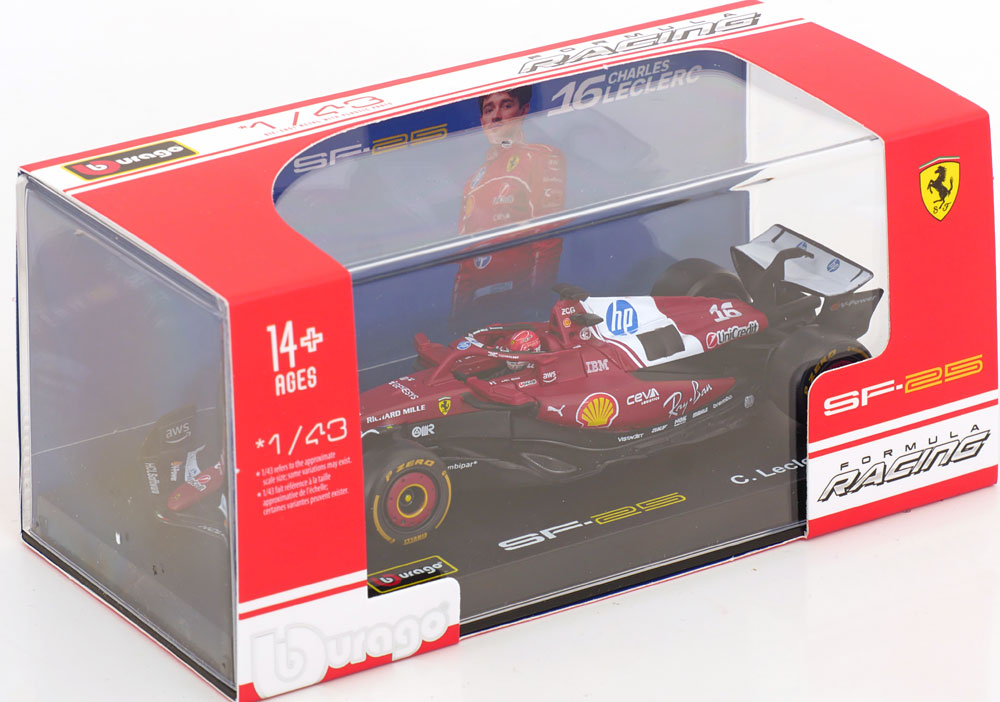 Macheta auto Ferrari SF-25 No.16 C. Leclerc (2025) 1:43 Bburago Signature