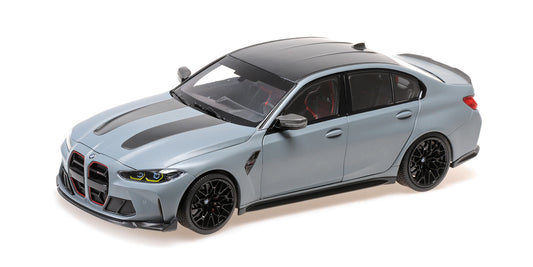 BMW M3 CS, Grey Metallic, 2023 1:18 Minichamps model car