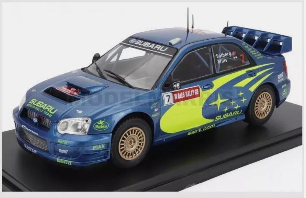 Macheta auto Subaru Impreza S9 WRC N7 Winner Rally Wales 2003 P. Solberg 1:24 Hachette