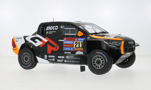 Macheta auto Toyota GR DKR Hilux Evo T1U, Rally Dakar, 2025, #211 1:18 IXO
