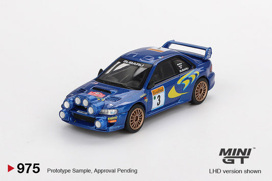 Macheta auto Subaru Impreza WRC98 #3 3rd Place Rally Monte-Carlo 1998 (LHD) 1:64 MIniGT