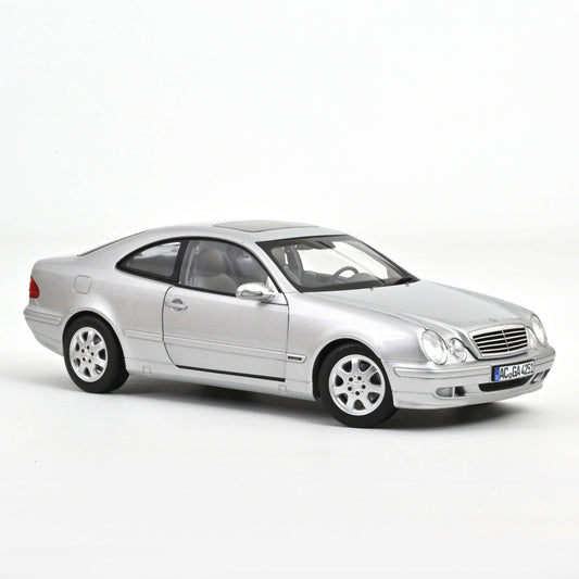 Macheta auto Mercedes-Benz CLK-Class 2000 Brillant Silver 1:18 Norev