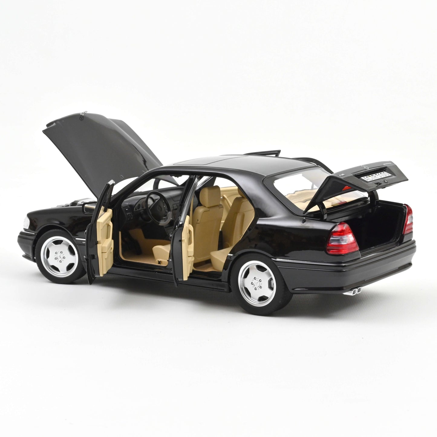 *Precomanda Macheta auto Mercedes-Benz C36 AMG, Obsidian Black metallic, 1993  1:18 Norev