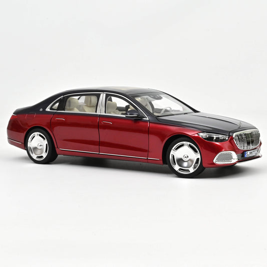 Macheta auto Mercedes-Maybach S 680 4MATIC 2021 Nautical Blue/Patagonia Red 1:18 Norev