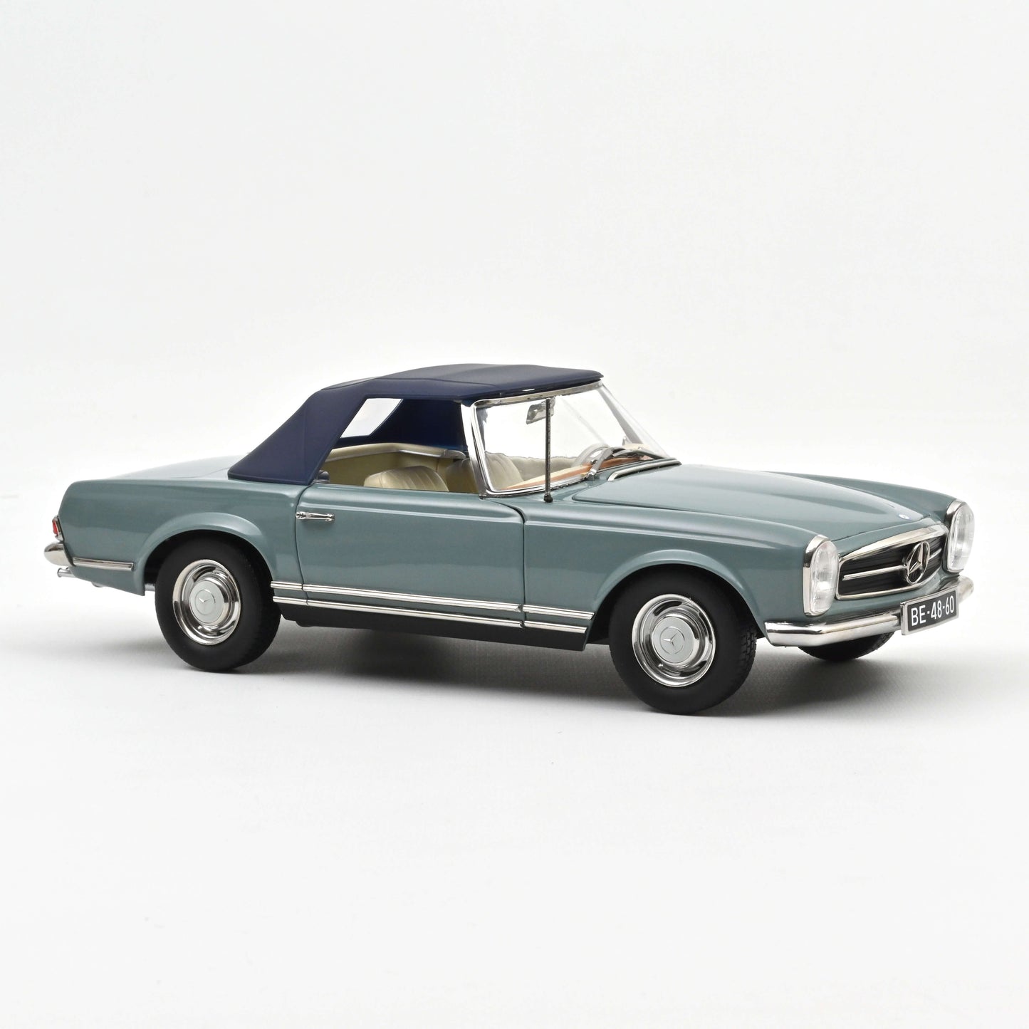 Macheta auto Mercedes Benz 230 SL, Horizon Blue Knocking on Heavens Door, 1963  1:18 Norev