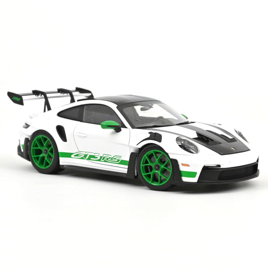 Macheta auto Porsche 911 GT3 RS Tribute to Carrera RS 2022 White/Python Green 1:18 Norev Precomanda