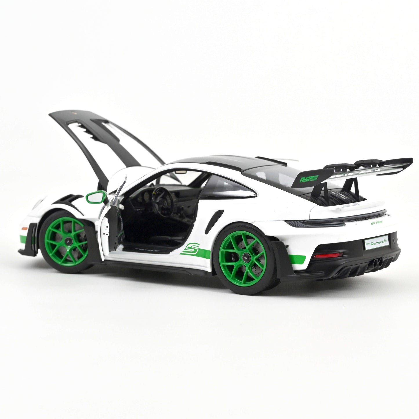Macheta auto Porsche 911 GT3 RS Tribute to Carrera RS 2022 White/Python Green 1:18 Norev