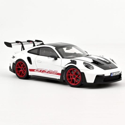 Macheta auto Porsche 911 GT3 RS w/Weissach Pack 2022 White/Pyro Red 1:18 Norev