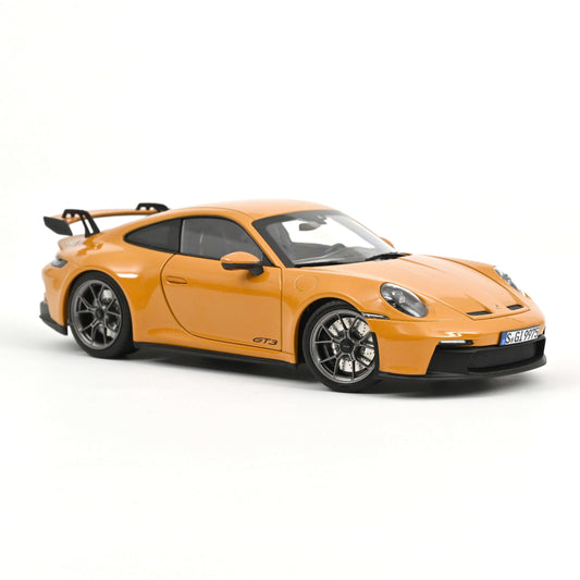 Macheta auto Porsche 911 GT3 2021 Bahama Yellow 1:18 Norev Precomanda