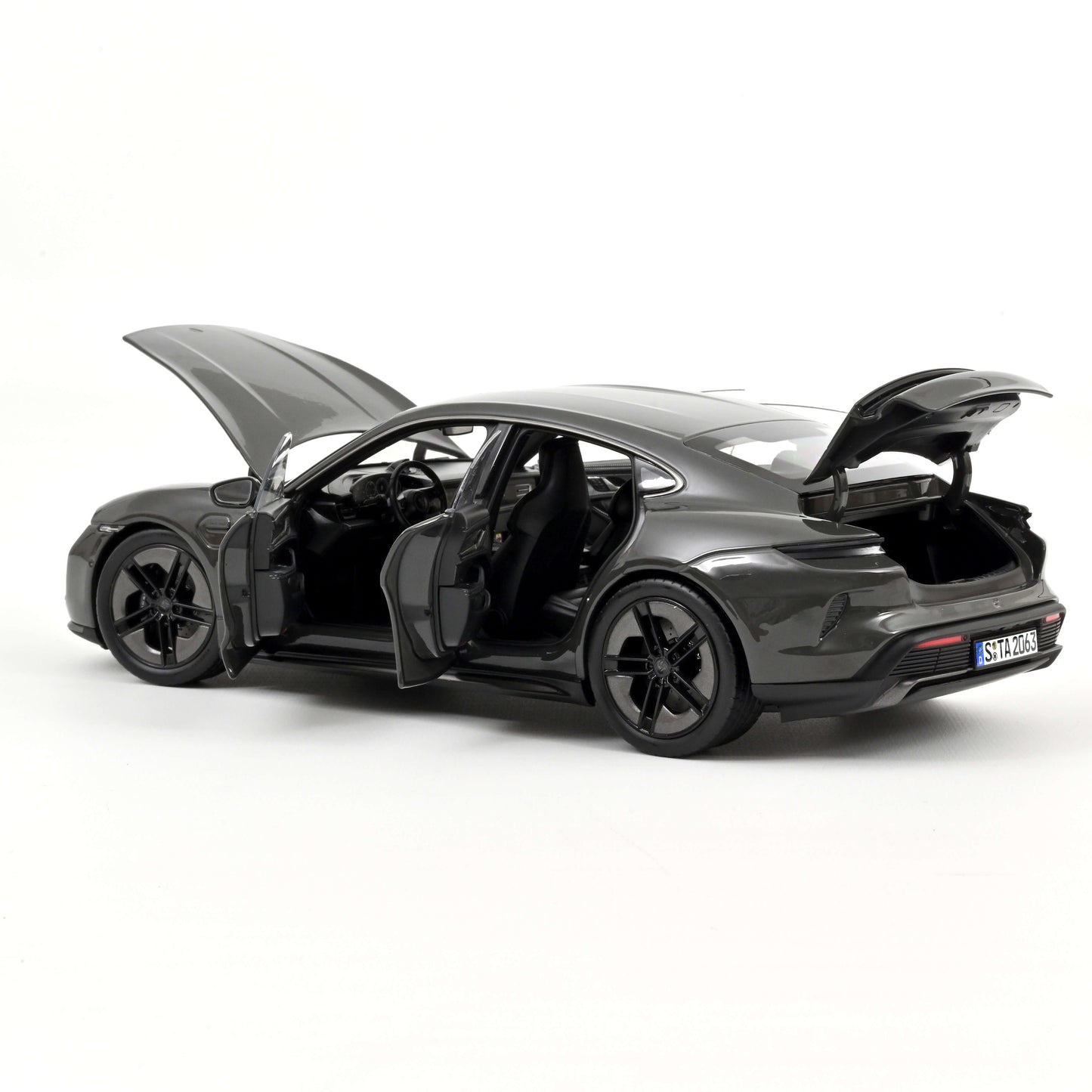 *Precomanda Macheta auto Porsche Taycan Turbo S 2024 Slate Grey Neo  1:18 Norev